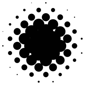 圆形渐变斑点照片