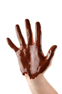 巧克力手