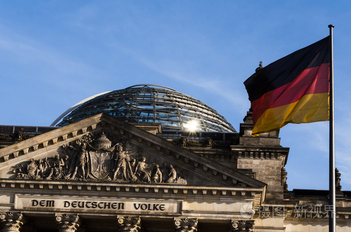 德国国会大厦在柏林