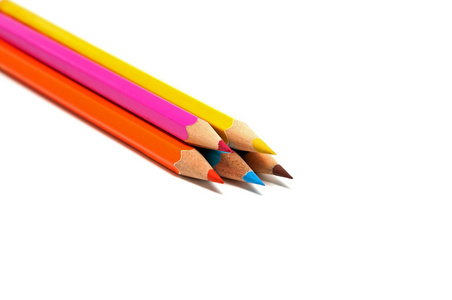 五彩色的铅笔