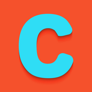 字母 c 标志设计模板元素.矢量.