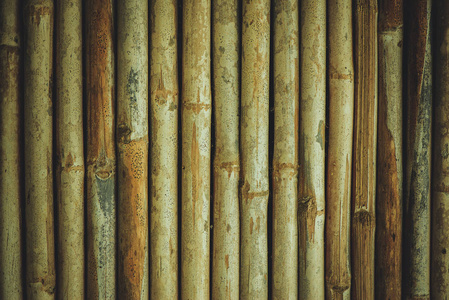竹篱笆墙背景和纹理