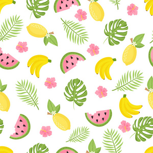 无缝模式与水果图片