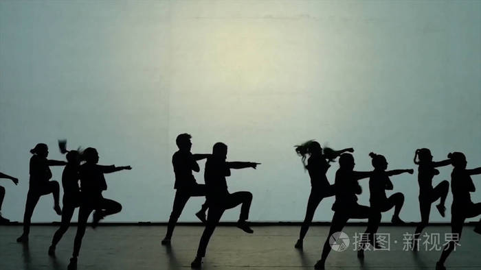 舞蹈的影子.3d 舞蹈表演