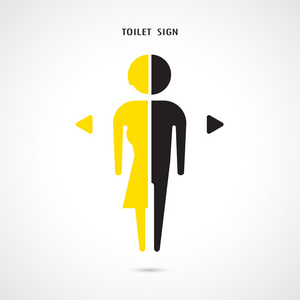 性别标识男人和女人的卫生间标识,厕所符号照片