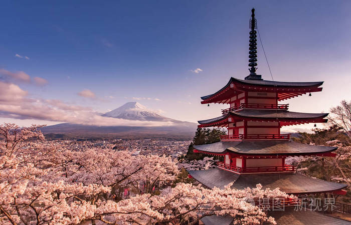 日本美丽风景山富士