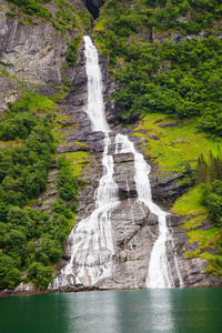 Friaren Geiranger Ford挪威瀑布