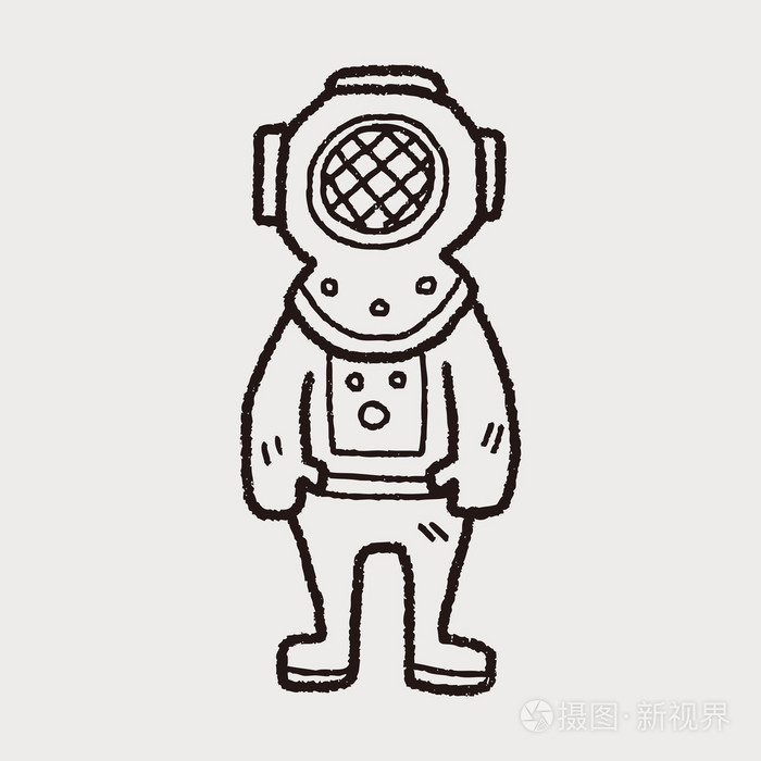 潜水员涂鸦