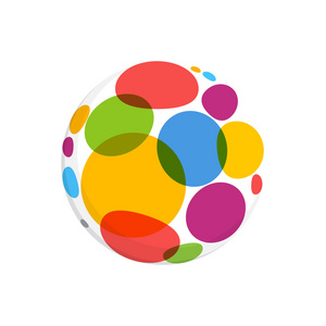 抽象的圆点标志照片