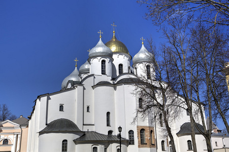 圣索菲亚大教堂。 新哥罗德俄罗斯