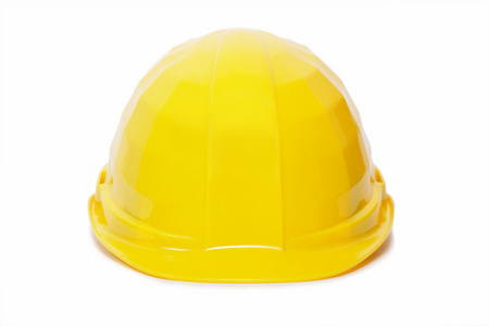 黄色防护头盔