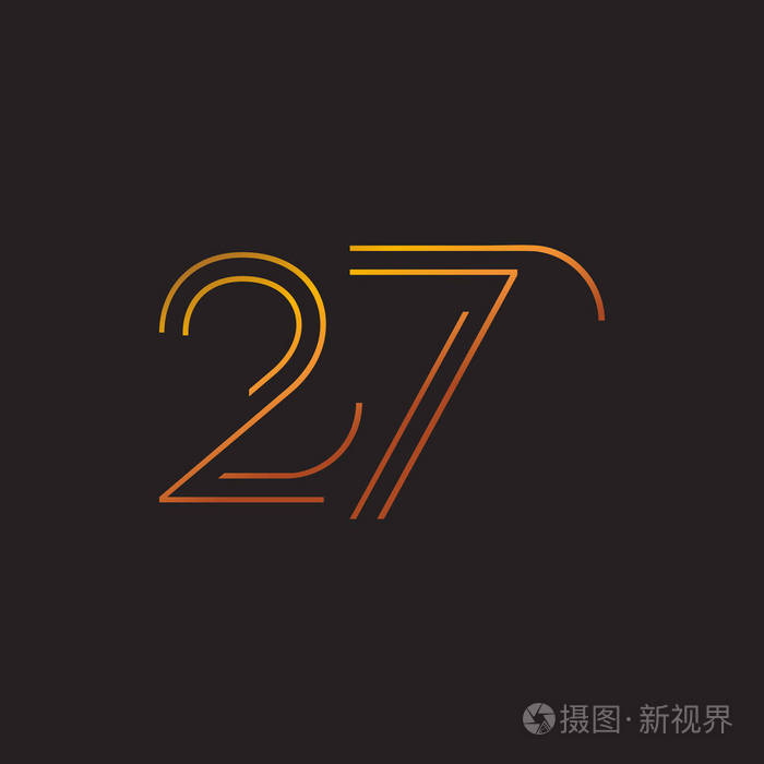 数字当代数27徽标