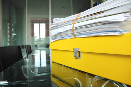 办公室中的文档照片