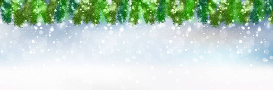 圣诞节雪杉木树背景
