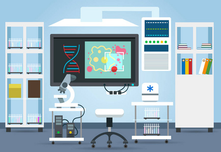 生物学研究实验室内部
