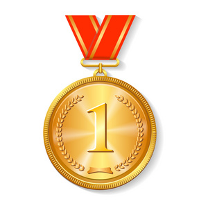 冠军奖荣誉金牌金牌云计算图标矢量标志设计模板.