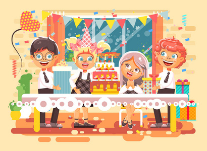 同学生日图片-同学生日素材-同学生日插画-摄图新视界