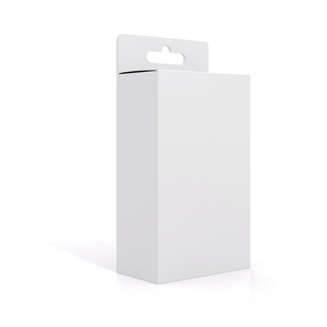3d 的空白产品包装盒白色