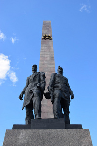 为保卫列宁格勒斯特拉 1941年1945 年在纪念碑