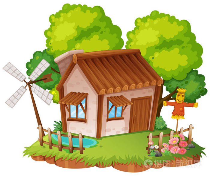 小小的花园小屋