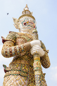 在美丽的泰国曼谷玉佛寺