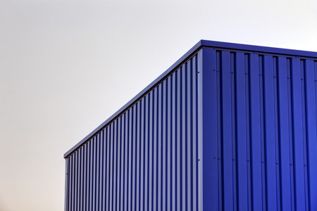 蓝色铝合金幕墙照片