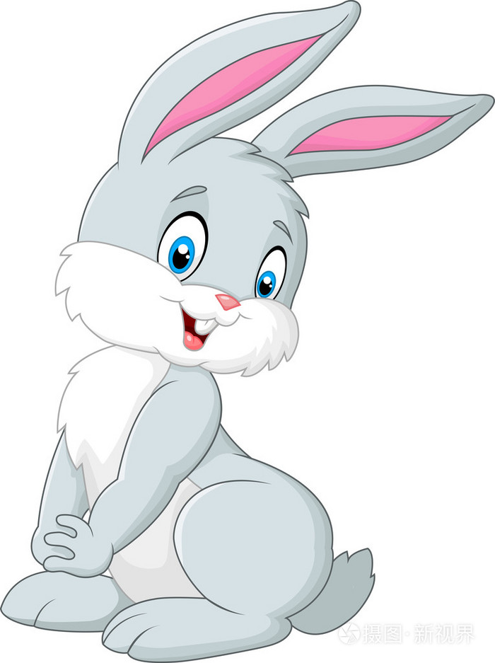 卡通可爱的兔子