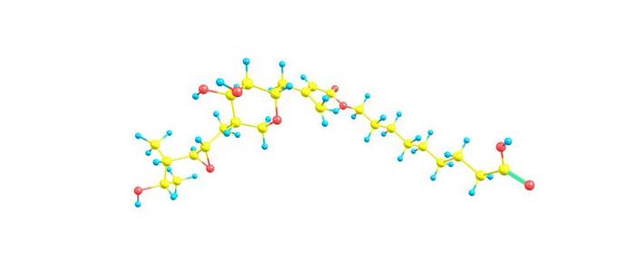 莫匹罗星分子结构上白色孤立