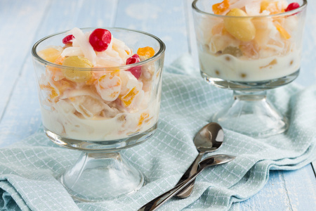 夏威夷水果沙拉照片