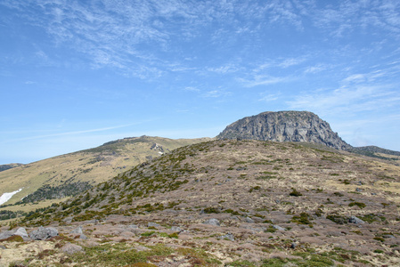 Witse Oreum 和汉拿山山区高原景观