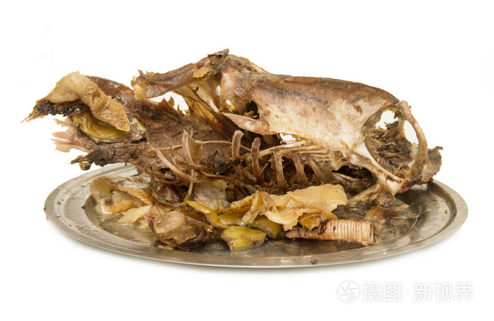 吃的鹅骨头