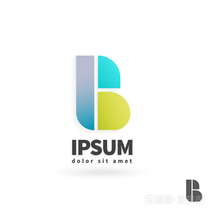 字母b,徽标设计模板.贵公司的创意矢量标识插画-正版商用图片0cpm9a-