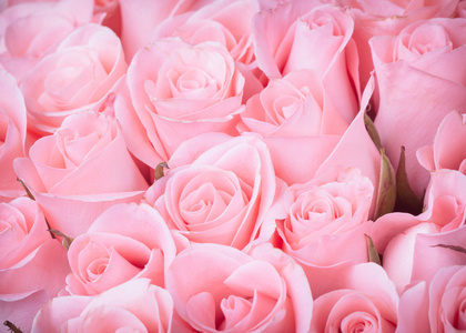 粉红色玫瑰花花束复古背景照片