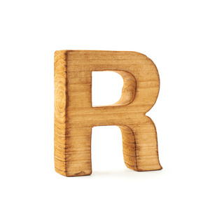 木制字母 r