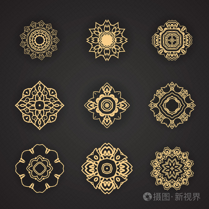 泰国艺术元素的设计插画-正版商用图片0cqg2f-摄图新视界