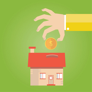 房子金钱图片-房子金钱素材-房子金钱插画-摄图新视界