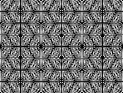 设计无缝单色六角形几何图案