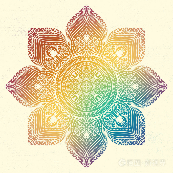 曼荼罗精美的明信片
