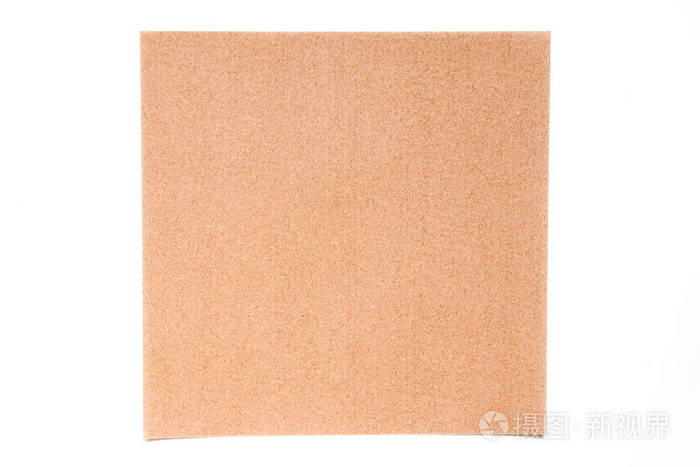 浅褐色的颜色纸用于装饰或设计元素的白色背景上