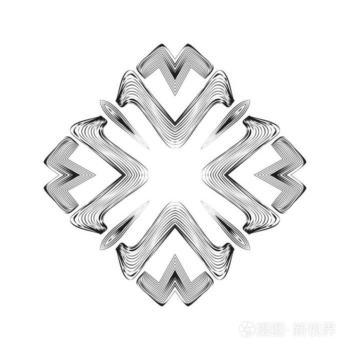 方形图案设计元素矢量艺术