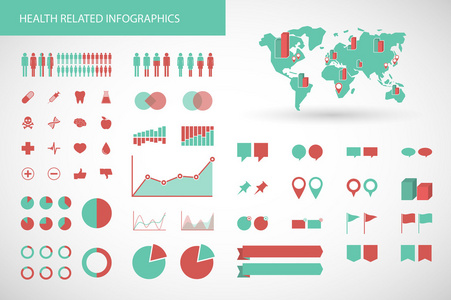 与健康有关的信息图形工具包
