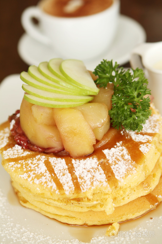 甜甜的苹果煎饼