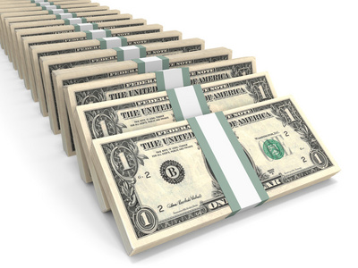成堆的美元图片