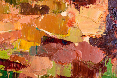 油画抽象的笔触照片