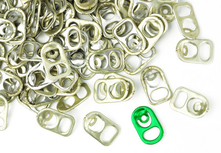 易拉罐拉环照片