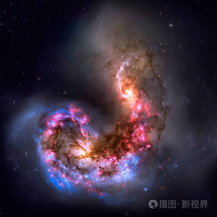 触角星系是星座乌鸦座星系