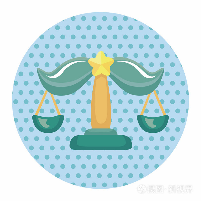 星座天秤座主题元素