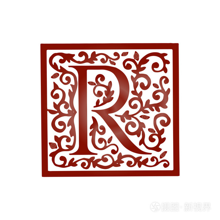 r字母花字体