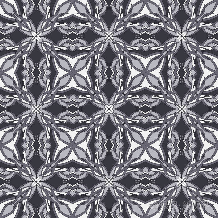 无缝纹理矢量背景抽象几何图案.