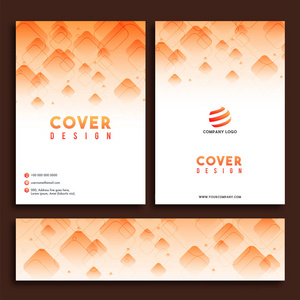 企业宣传册封面设计和 Web 标头集